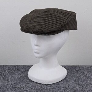 Country Gentleman houndstooth flat cap large USA made newsboy‎ ivy driver hat
